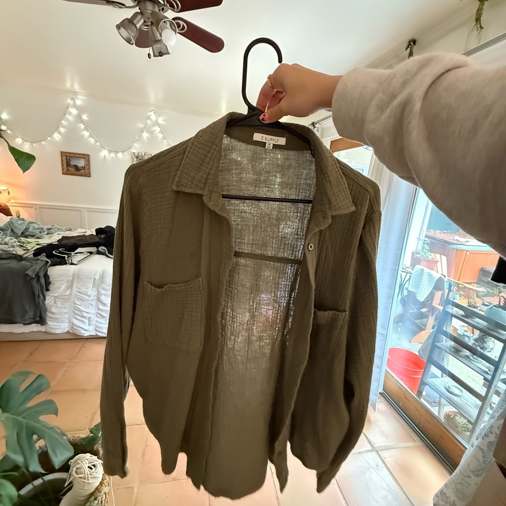 Z Supply Green Utility Jacket